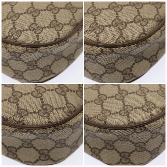 GUCCI GG Supreme Web Sherry Line Clutch Bag PVC Beige Red 89 01 034 Auth fm3793 - Picture 16 of 16